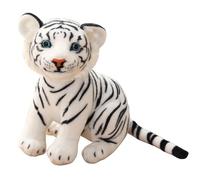 Genérico Tigre di Peluche Realistico | Tigre di Peluche Animali Morbido,Abbracciando il Cuscino per Dormire per gli Amici dei bambini