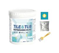 Generico Tile Paint - 500g Waterproof Bathtub Paint | Semi Gloss Tile Refinishing Coating For Sink Countertop Bathroom Kitchen Laundry Apartment Dormitory Hotel