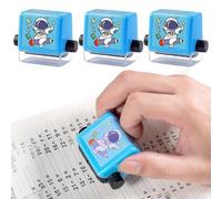 Generico Timbratrice Matematica - Strumento Didattico 4 in 1 con Numeri Randomizzati | a Rullo per Equazioni Matematiche | per Bambini Scuola Casa silo