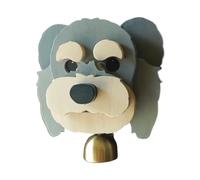 Generico Timbre de madera - Timbre de animales | Decorativo, Rústico Campana de Madera con Apertura de Puerta en Forma de Perro | de prensa Animal Appeal, moderno para amigos, celeb