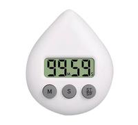Genérico Timer da cucina per cucinare, timer di classe impermeabile, strumento portatile con ventosa e display LCD per la scuola