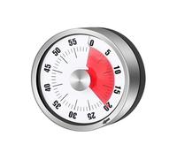 Generico Timer da Cucina Senza Batterie Acciaio Magnetico