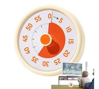 Generico Timer Visivo Per Bambini: Strumenti Di Gestione Del Per Bambinis,timer Visivo Per Bambini, Design Con Motivo | Strumento Di Funzionamento Silenzioso Senza Ticchettio Per B