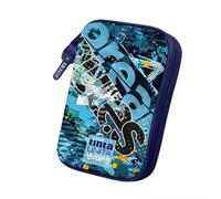 Generico TINTA UNITA ASTUCCIO ONE TIME Completo a 3 scomparti 1 zip FANTASIA YOUNG TEEN
