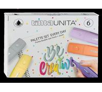 Generico TINTA UNITA Evidenziatori con impugnatura Soft Touch conf. 12pz assortiti in scatola contenente 6 colori forti + 6 colori pastello.