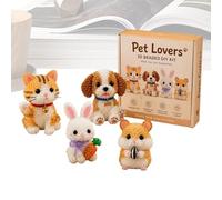Generico Tiny 3D Bead Animals Making,Handmade Beading Craft - Handmade Cute Beaded Animal Kit,for Beginners Kids Hobbyists Men Women Enthusiasts Party Home