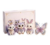 Generico Tiny 3D Beaded Animal DIY Kit, Beginner Friendly Cute Handmade Craft Set, Creative DIY Art Kit for Adults Teens Desk Shelf Home Office Party Art Class Holiday Crafting Fun Learning Use