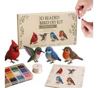 Generico Tiny 3D Beaded Animal DIY Kit, DIY Animal Beading Kit, Animals Craft Set with Colorful Beads And Instructions, Creatively 3D Beaded Animals Jewelry Art Craft Kits, for Adults Teens Beginners