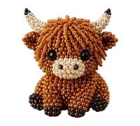 Generico Tiny 3D Beaded Animal DIY Kit, With Colorful Beads And Instructions, 4 Cute Designs, Handmade Bead Art Mosaic Kit For Beginners & Craft Enthusiasts, Craft Lovers (Pet And Forest Friend)