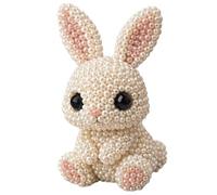 Generico Tiny 3D Beaded Animal DIY Kit, With Colorful Beads And Instructions, 4 Cute Designs, Handmade Bead Art Mosaic Kit For Beginners & Craft Enthusiasts, Craft Lovers (Pet And Forest Friend)