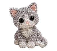 Generico Tiny 3D Beaded Animal DIY Kit, With Colorful Beads And Instructions, 4 Cute Designs, Handmade Bead Art Mosaic Kit For Beginners & Craft Enthusiasts, Craft Lovers (Pet And Forest Friend)