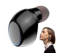 Genérico Tiny Earbuds Wireless,Einohr-Wireless-Ohrhörer,Unsichtbare In-Ear Ohrhörer, Ergonomischer Mini-, Unsichtbarer, Kabelloser, Schnelle Kopplung Mit Langer Akkulaufz