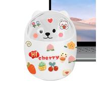 Generico Tiny Garbage Can - ABS Material 16cm, Bear Waste Bin, Detachable Design | Desk Trash Container, Small Lid Bin For Kitchen, Workshop, Car, Dorm, Laundry, Home, Dressing Table, Bedroom Use