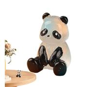 Generico Tiny Glitter Resin Pandas Resin Pandas Panda Figurines