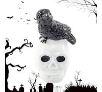 Generico Tiny Halloween Skull Figurines - Resin Tabletop Decor