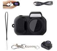 Generico Tiny Nostalgia Cam, Tiny Camera Keychain, Tiny Nostalgia Camera, Tiny Keychain Camera, 1080p HD Mini Portable Sport Camera, 60 Mins Battery Life (Camera+16G)
