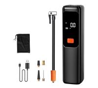 Generico Tire Inflator - Portable Air Compressor for Fast Tire Inflation, Accurate Pressure Monitoring with Electric Pump, Multi-Use Adapter for Car Motorcycle Bike Balls, 2.17x8.58 Inches