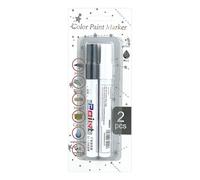 Generico Tire Marker, Paint Pen Set, Waterproof Auto Fast Drying Multifunctional Waterproof Ink Aluminum Tube Scratch Repair Long-Lasting Precision Tip, Painting Tool For Car