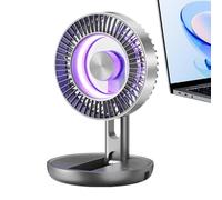 Generico Tischventilator Klein Leise, 5 Stufen, USB, LED-Licht, Faltbar