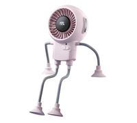 Generico Tischventilators - Roboter-Design, tragbare Kühlungs - Wiederaufladbarers Mini Ventilator | für Reisen, Camping, Schlafzimmer, Büro, Zuhauses, Sommerurlaub, Picknick