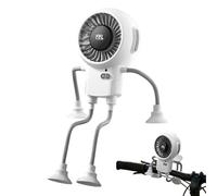 Generico Tischventilators - Roboter-Design, tragbare Kühlungs - Wiederaufladbarers Mini Ventilator | für Reisen, Camping, Schlafzimmer, Büro, Zuhauses, Sommerurlaub, Picknick