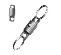 Generico Titanium Alloy Keychain - 51mm Detachable Key Ring With Click Function, Precision Machined Car Keys Organizer, Detachable Keys Rings, Quick Release Key Ring For Men Women Remote Control