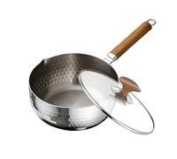 Generico Titanium Cooking Pan | Titanium Hammered Pan, Sauce Pot With Lid, Pure Ţitanium Frying Ṕan - Pure Ťitanium Frying P̀an | For F́rying Milk Soup Kitchen Induction Cooktop Stove Camping Home