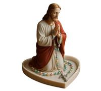 Generico Titolare Del Rosario Della Vergine Maria | Resin Virgins Marys Statue | Tabletop Elegante Nostra Prega | Per La Libreria Desktop, Comodino Studiare Soggiorno Camera Da Letto