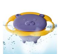 Generico Todddler Gyro Bowl |19x17x7cm Gyro Rotating Bowls - Spill-Proof Anti-Fall 360 Degrees Rotating Convenient Cleaning Gyroscopic Smooth Bowl For Girls Children Boys