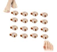 Generico Toe Spacers,Silicone Bunion Corrector,Elastic Toe Separators,First Two Toes Double Hole Corrector,Ergonomic Design For Daily Use (L(16))