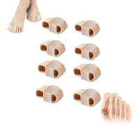 Generico Toe Spacers,Silicone Bunion Corrector,Elastic Toe Separators,First Two Toes Double Hole Corrector,Ergonomic Design For Daily Use (S(8))