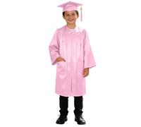 Generico Toga Bambini Asilo Costume da Laureato Accademico con Cappello Tocco e Nappa 2026 Abito Diploma per Scuola Materna e Primaria Kit Completo per Cerimonia di Graduazione