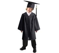 Generico Toga Bambino 2025 Abito da Laureato Bambini Set Toga Cappello e Costume Asilo Costumi da Laureato per Bambini Asilo Studenti Elementare Costume Travestimenti Laurea 4-10 Anni