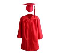 Genérico Toga e birrete per bambini, Toga e birrete per la laurea prescolare, set di vestaglia per bambini con cappello e charm anno 2024, vestaglia da coro traspirante e universale p