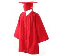 Genérico Toga e birrete per la laurea 'asilo,Toga e birrete per bambini | vestito, cappello, set di ciondoli 2024 per bambini | Tunica per set di