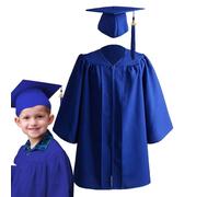 Genérico Toga e birrete per la laurea dell'asilo,Toga e biretta da laurea per bambini - vestito, cappello, set di ciondoli 2024 per bambini | Tunica per, set di