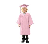 Generico Toga Laurea Bambini Abito da Laureato Set Toga Laureato per Bambina Costumi Laureato e Tocco Cappello Ragazzo Ragazza Prescolare Scuola Materna Costume Abiti per Bambina 4-10 Anni