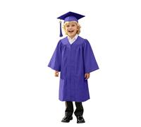 Generico Toga Laurea Bambini Abito da Laureato Set Toga Laureato per Bambina Costumi Laureato e Tocco Cappello Ragazzo Ragazza Prescolare Scuola Materna Costume Abiti per Bambina 4-10 Anni