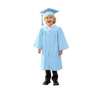 Generico Toga Laurea Bambini Abito da Laureato Set Toga Laureato per Bambina Costumi Laureato e Tocco Cappello Ragazzo Ragazza Prescolare Scuola Materna Costume Abiti per Bambina 4-10 Anni