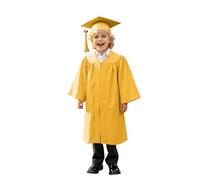 Generico Toga Laurea Bambini Abito da Laureato Set Toga Laureato per Bambina Costumi Laureato e Tocco Cappello Ragazzo Ragazza Prescolare Scuola Materna Costume Abiti per Bambina 4-10 Anni