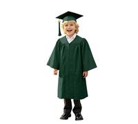 Generico Toga Laurea Bambini Abito da Laureato Set Toga Laureato per Bambina Costumi Laureato e Tocco Cappello Ragazzo Ragazza Prescolare Scuola Materna Costume Abiti per Bambina 4-10 Anni