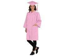 Generico Toga Laurea Nero con Cappello e Nappina, Costume Laurea, Kit Completo Regalia per Adulti, Abito Unisex con Tasche e Chiusura Lampo, per Cerimonia di Diploma ed Eventi Accademici