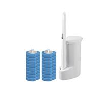 Generico Toilet Brush Set, Set di Scopini Monouso for La Pulizia del WC con Testine Ricambio, Accessori for Il Bagno Flessibili Manico Lungo(Style B)