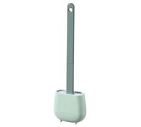 Generico Toilet Brushes - 14.1x3.9x1.3 inch Toilet Bowl Brush Set, Washroom Scrubber Tool, Floor Standing Free Punch Holder with Drain | Deep Cleaning Washroom Tools for Home And Office Use