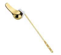 Generico Toilet Handle Flush Lever Replacement Front Mount Tank Flapper Chains Standard Bright Gold
