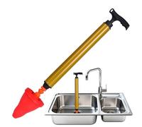 Generico Toilet Unclogger, Drain Auger Plunger for Kitchen, High-Pressure Heavy-Duty Clog Remover | Plunger for Clogged Toilets Fors Floor Drain Bathroom Sink Vegetable Basin Gutter Dorm Apartments