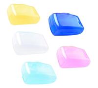 Generico Toothbrush Caps, Toothbrush Case, Hygienic Protection Lightweight Design Secure Closure Travel Holder Caps for School, Church, Camping, Business, Trips 1.45x0.90x0.79 Inches