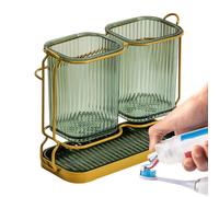 Generico Toothbrush Holders, Desktop Razor Organizer, Decorative Countertop, Multipurpose Stand for Toothpaste Razor Storage, Perfect for Vanity, Sink, RV, Dorm, Camping, Bathroom, Shower