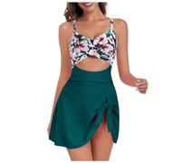 Generico Top Bikini Donna Push Up Costume Bikini Donna Push Up Costumi Bikini Mare da Donna Brasiliana Costume Bagno Donna Curvy 3 Pezzi Bikini Brasiliana