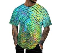 Generico Top Camicetta Comoda Moda con Maniche Corte Stampa 3D Stile Estivo per Un Look Fresco